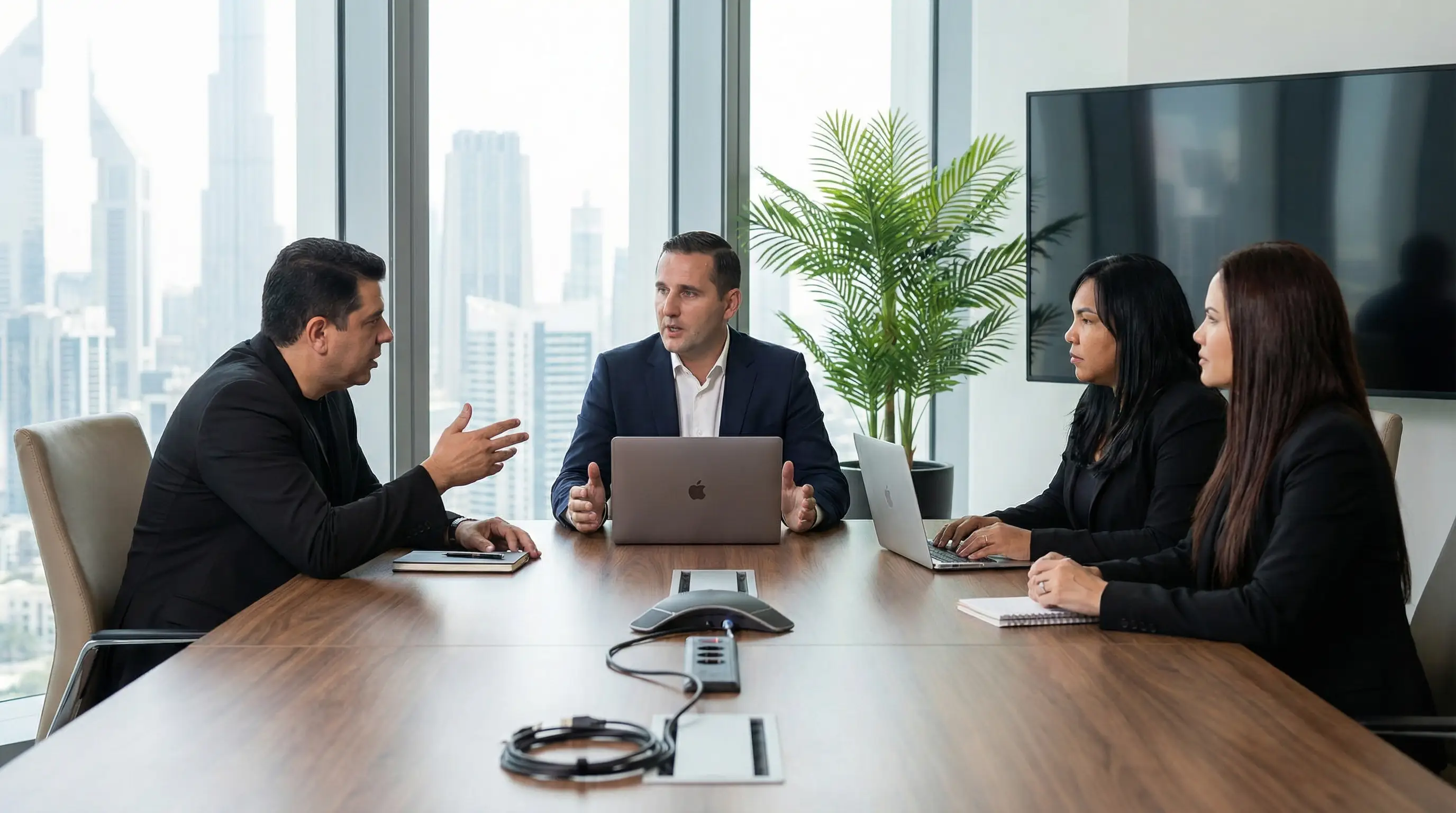 Reunión de equipo logístico